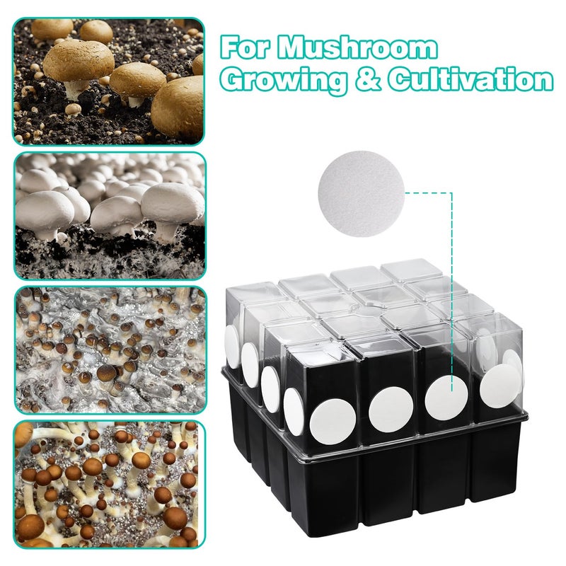MOFOGDR Store 24 PCS Monotub Adhesive Filter Disks 3 MM Thickness OD 2.95" Replacement Filter Pads Mushroom Growing Supplies - Image 5